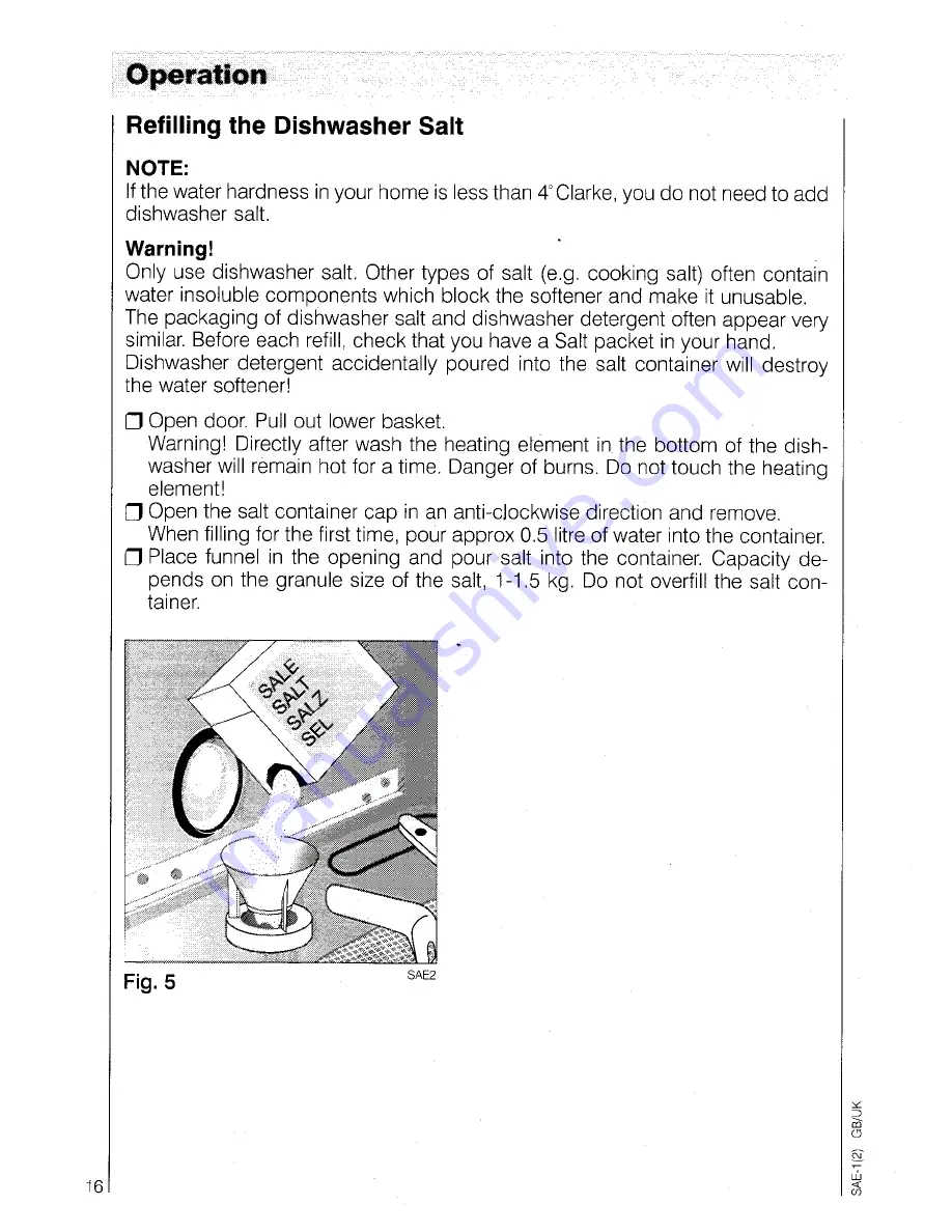 AEG OKO FAVORIT 6069 Operating Instructions Manual Download Page 16