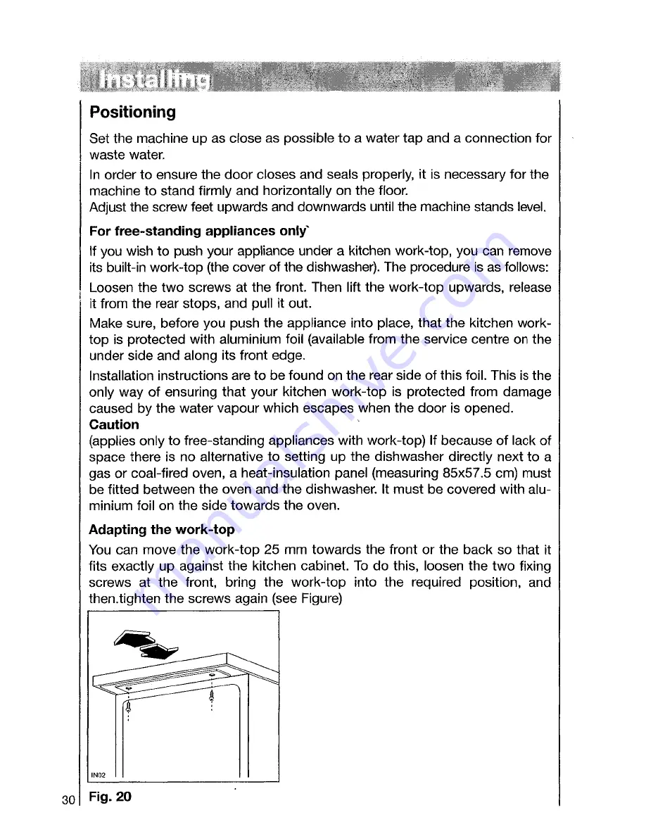 AEG Oko favorit 6470 Operating Instructions Manual Download Page 30