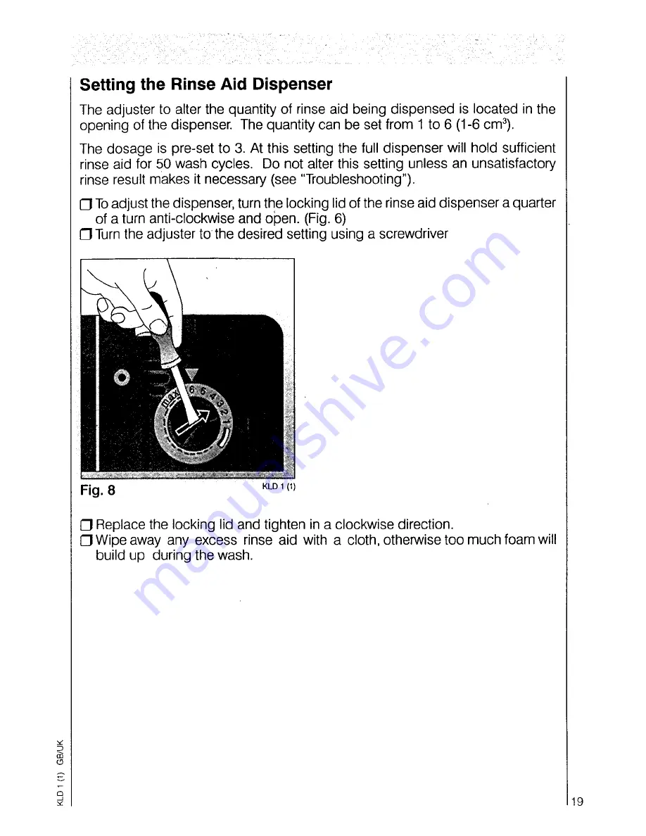 AEG OKO Favorit 7080 Operating Instructions Manual Download Page 19