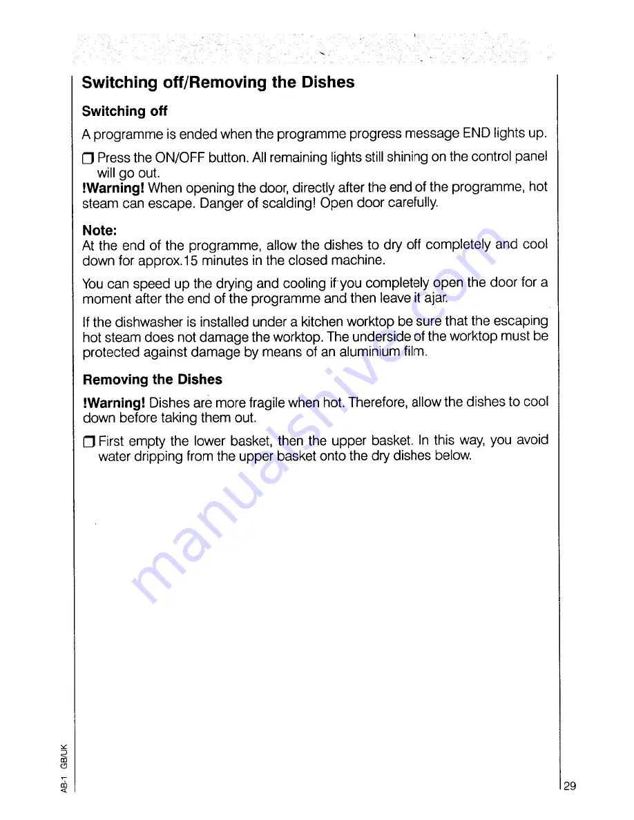 AEG OKO Favorit 7080 Operating Instructions Manual Download Page 29