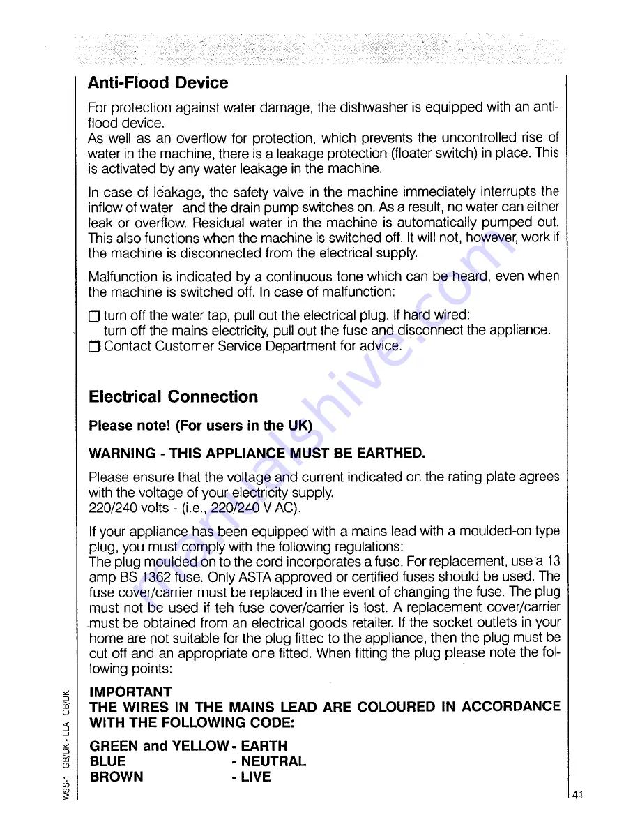 AEG OKO Favorit 7080 Operating Instructions Manual Download Page 41