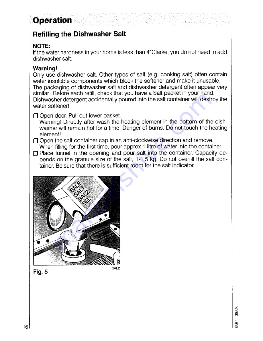 AEG OKO-Favorit 7080 Operating Instructions Manual Download Page 16