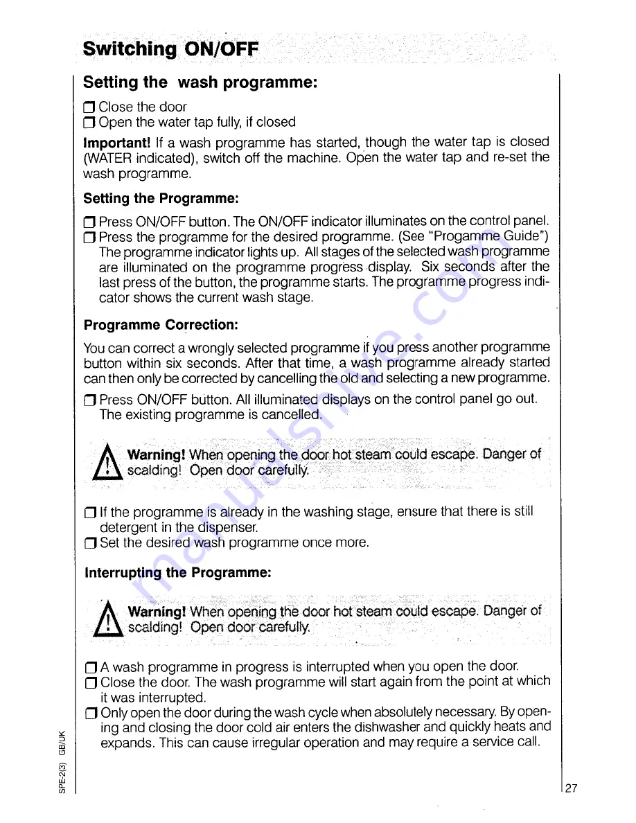 AEG OKO-Favorit 7080 Operating Instructions Manual Download Page 27