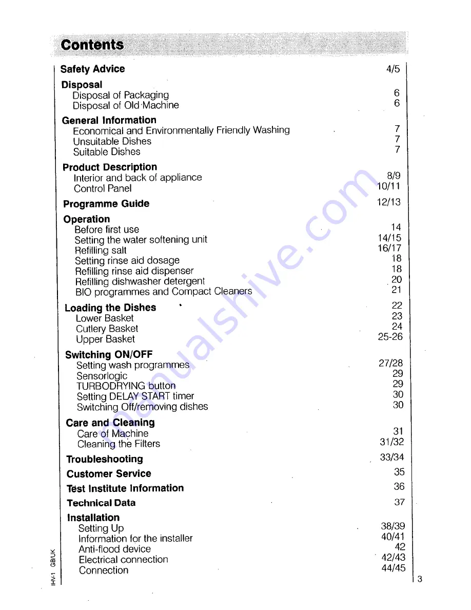 AEG oko favorit 8080 Operating Instructions Manual Download Page 3