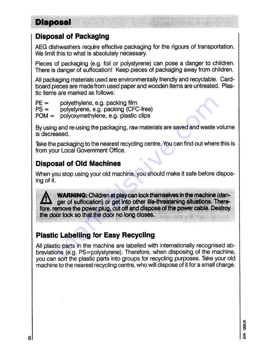 AEG oko favorit 8081 Operating Instructions Manual Download Page 6