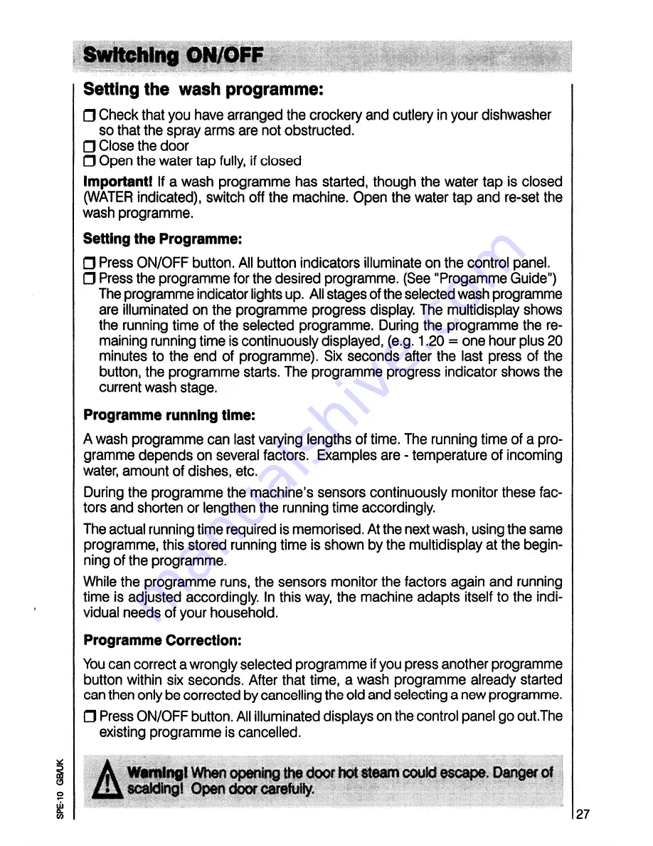 AEG oko favorit 8081 Operating Instructions Manual Download Page 27