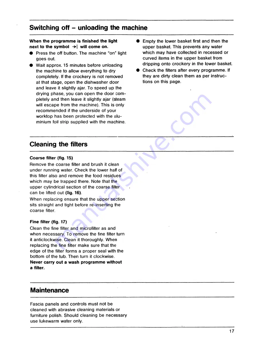 AEG OKO Favorit 875 Electronic Operating Instructions Manual Download Page 17