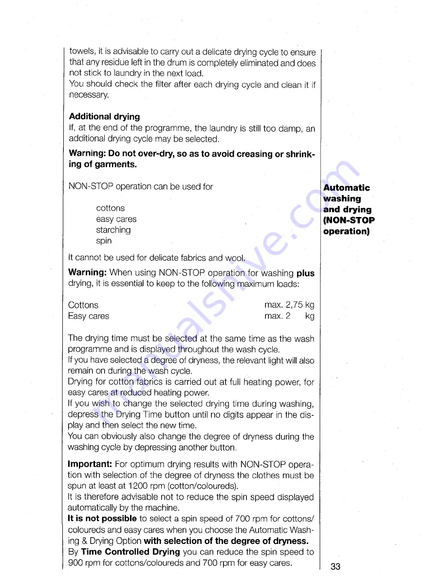 AEG OKO-Lavamat 1480 User Instructions Download Page 33