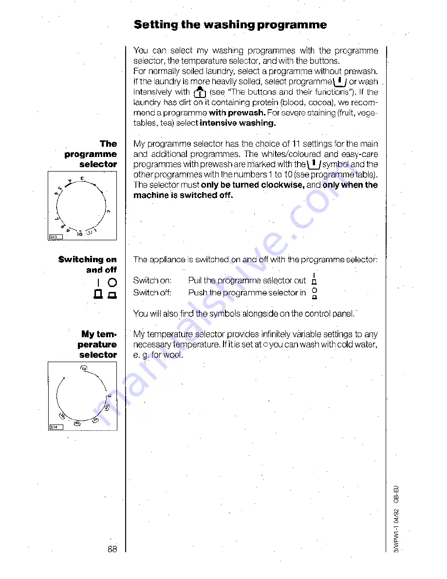 AEG OKO-Lavamat 485 Operating Instructions Manual Download Page 20