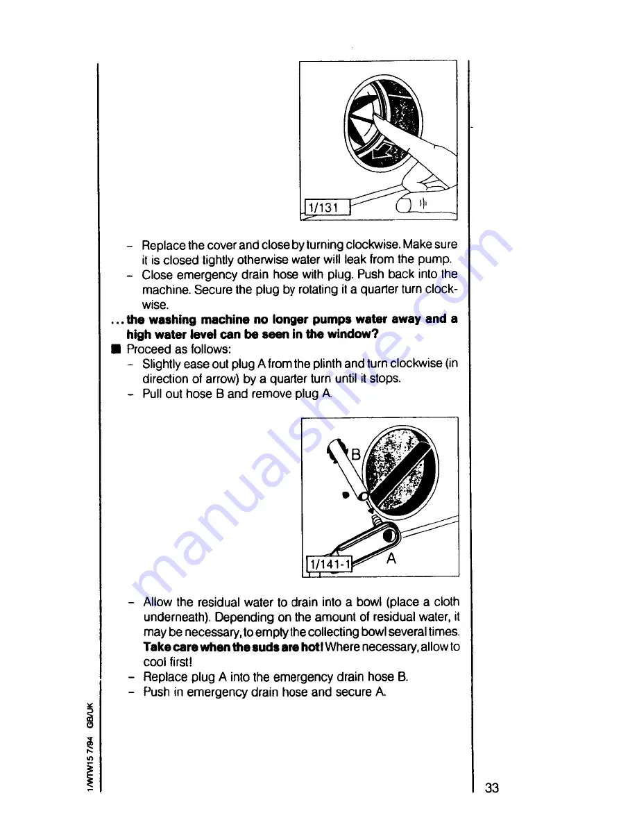 AEG Oko-Lavamat 6050 digitronic Operating Instructions Manual Download Page 33