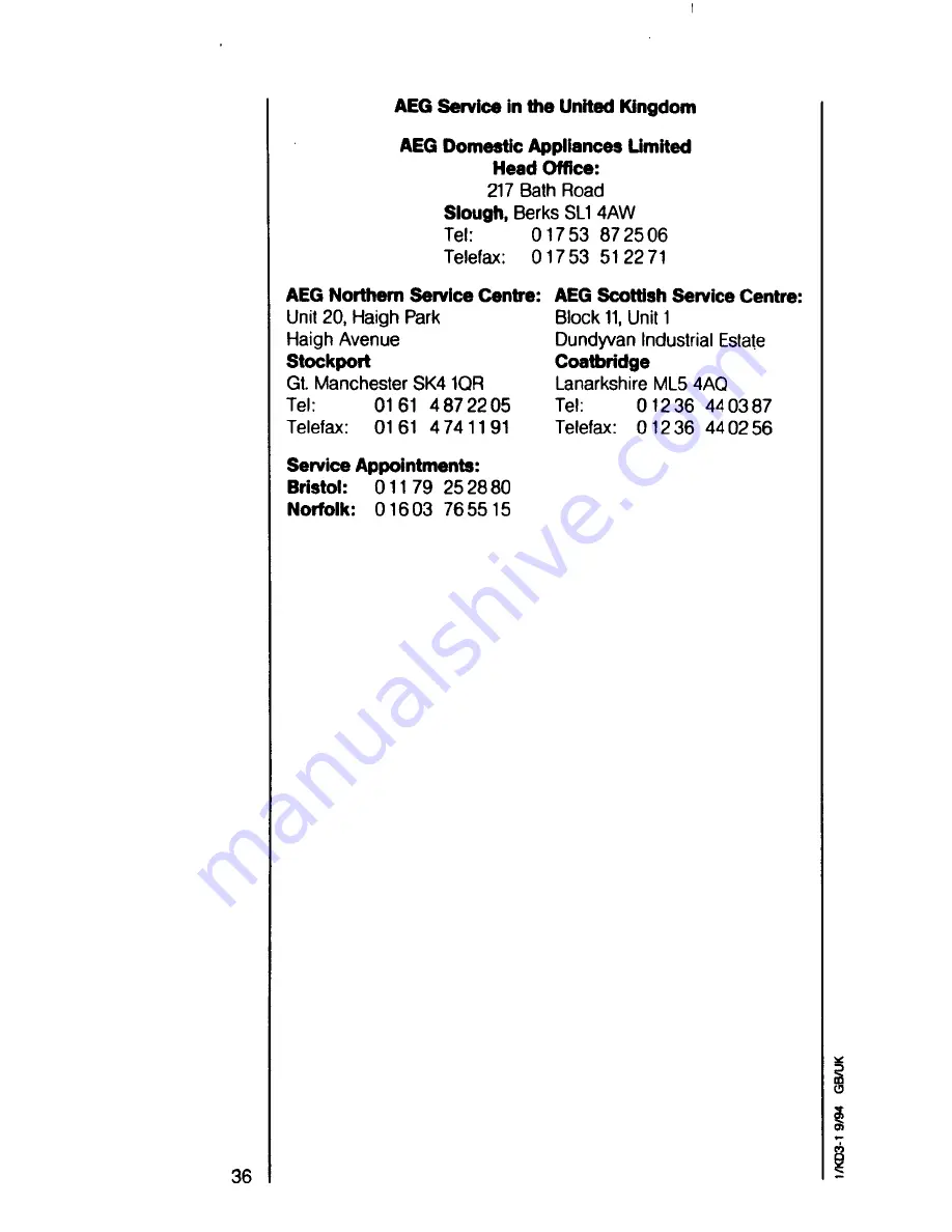 AEG Oko-Lavamat 6050 digitronic Operating Instructions Manual Download Page 36