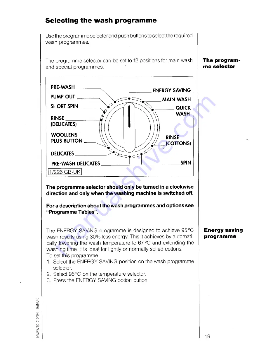 AEG Oko-Lavamat 6100 digitronic Operating Instructions Manual Download Page 19