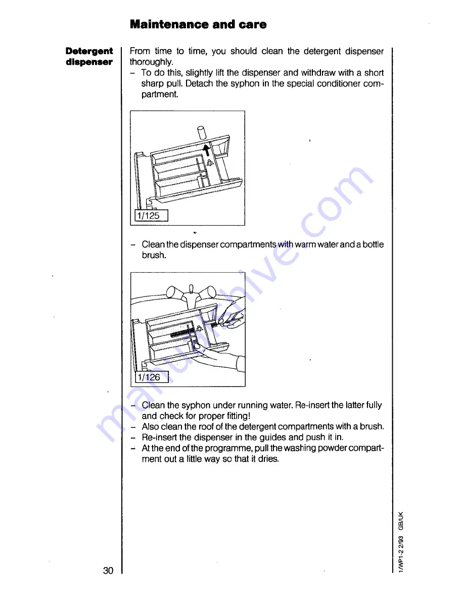 AEG oko lavamat 645 sensortronic Operating Instructions Manual Download Page 30