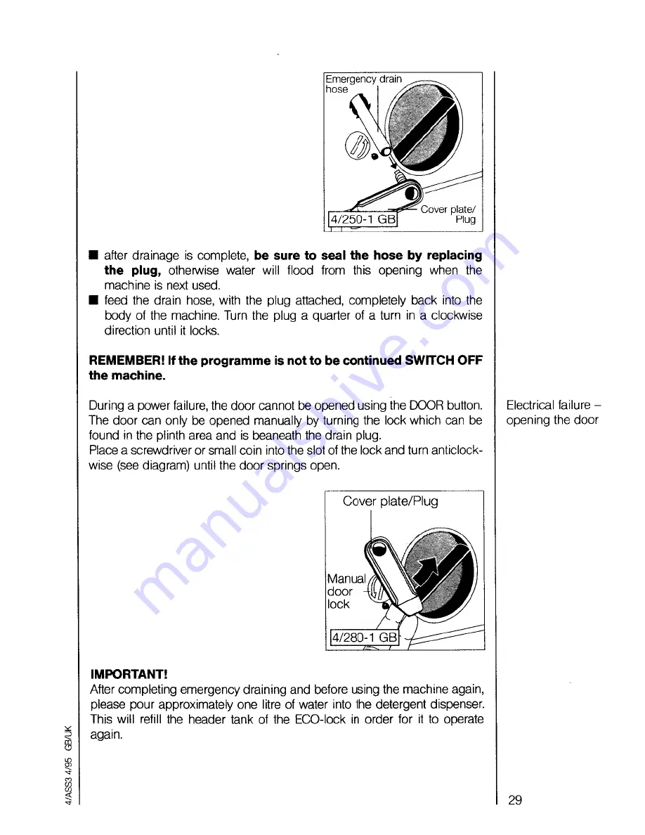 AEG OKO Lavamat 6955 sesorlogic Operating Instructions Manual Download Page 29