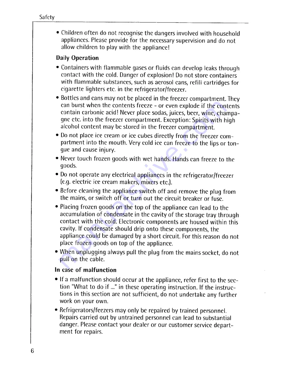 AEG OKO Santo Super 3473KG Operating Instructions Manual Download Page 6