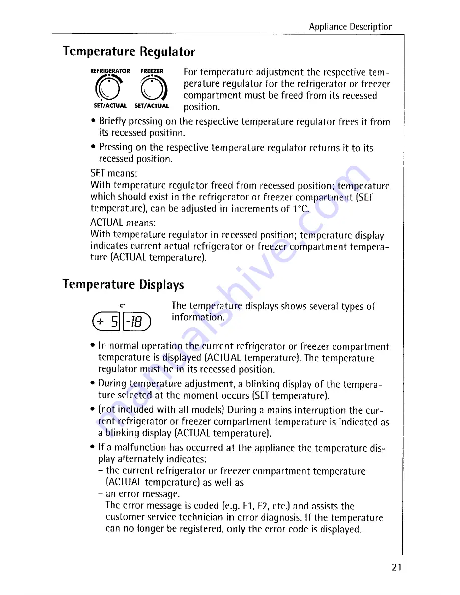 AEG OKO-Santo SUPER 3473KG Operating Instructions Manual Download Page 21