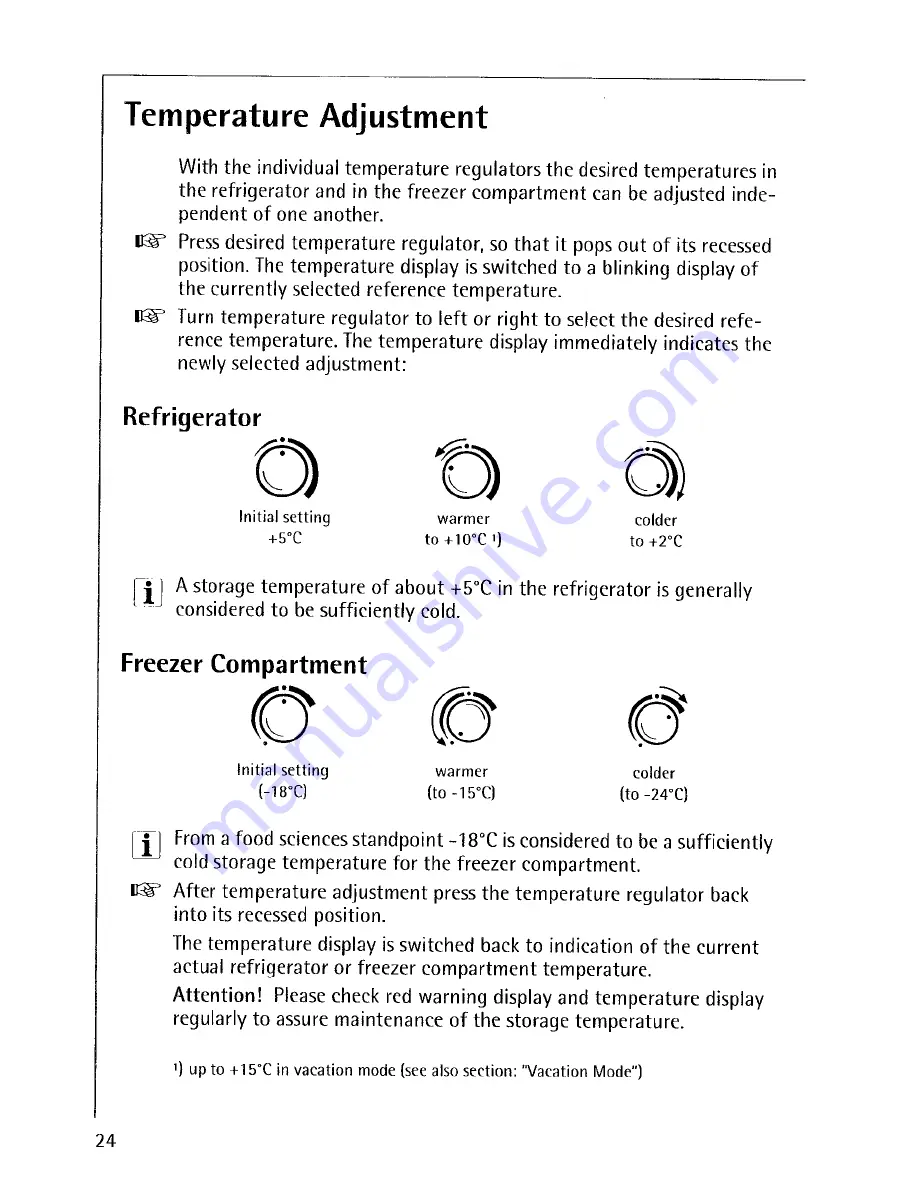 AEG OKO-Santo SUPER 3473KG Operating Instructions Manual Download Page 24