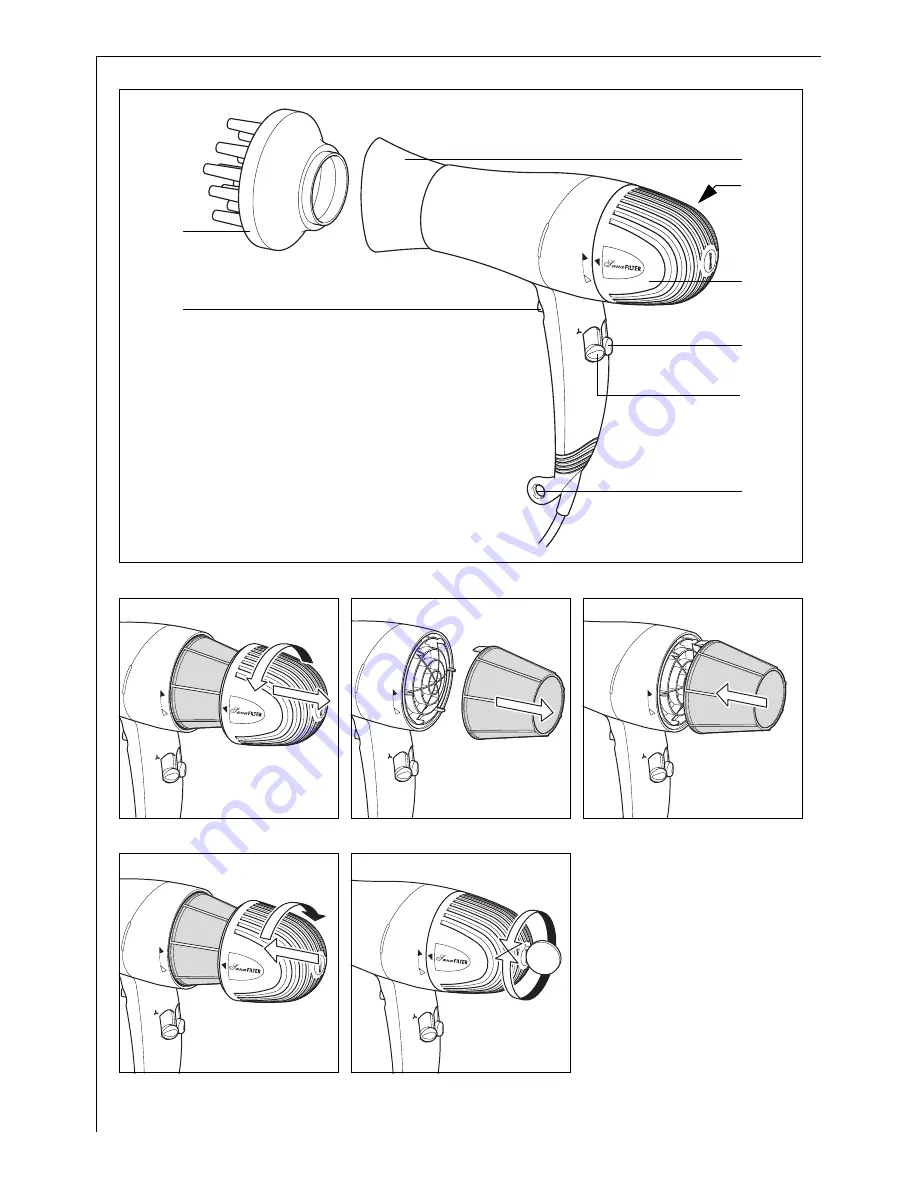 AEG SanaFOEN Operating Instructions Manual Download Page 2