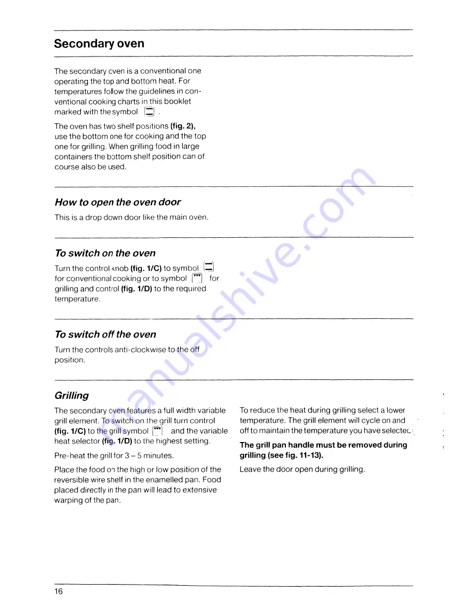 AEG Tauber B881 D Operating Instructions Manual Download Page 16