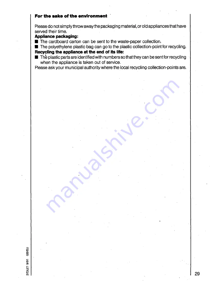 AEG VAMPYR 825I Operating Instructions Manual Download Page 15