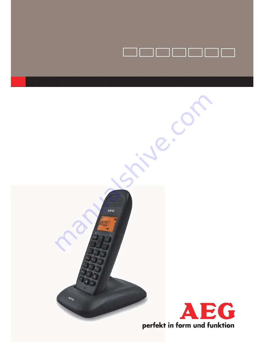 AEG Voxtel D80 Quick Start Manual Download Page 1