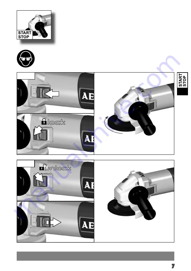 AEG WS 7-115 S Original Instructions Manual Download Page 9