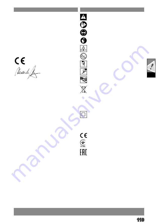 AEG WS 7-115 S Original Instructions Manual Download Page 121