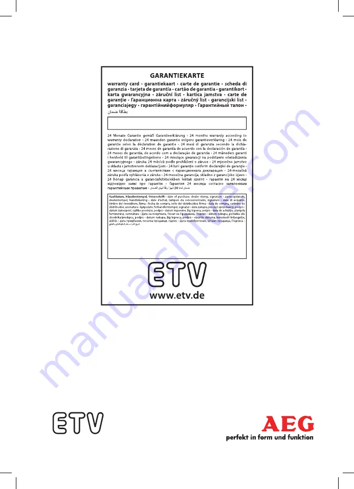 AEG WZD 5648 Instruction Manual Download Page 60