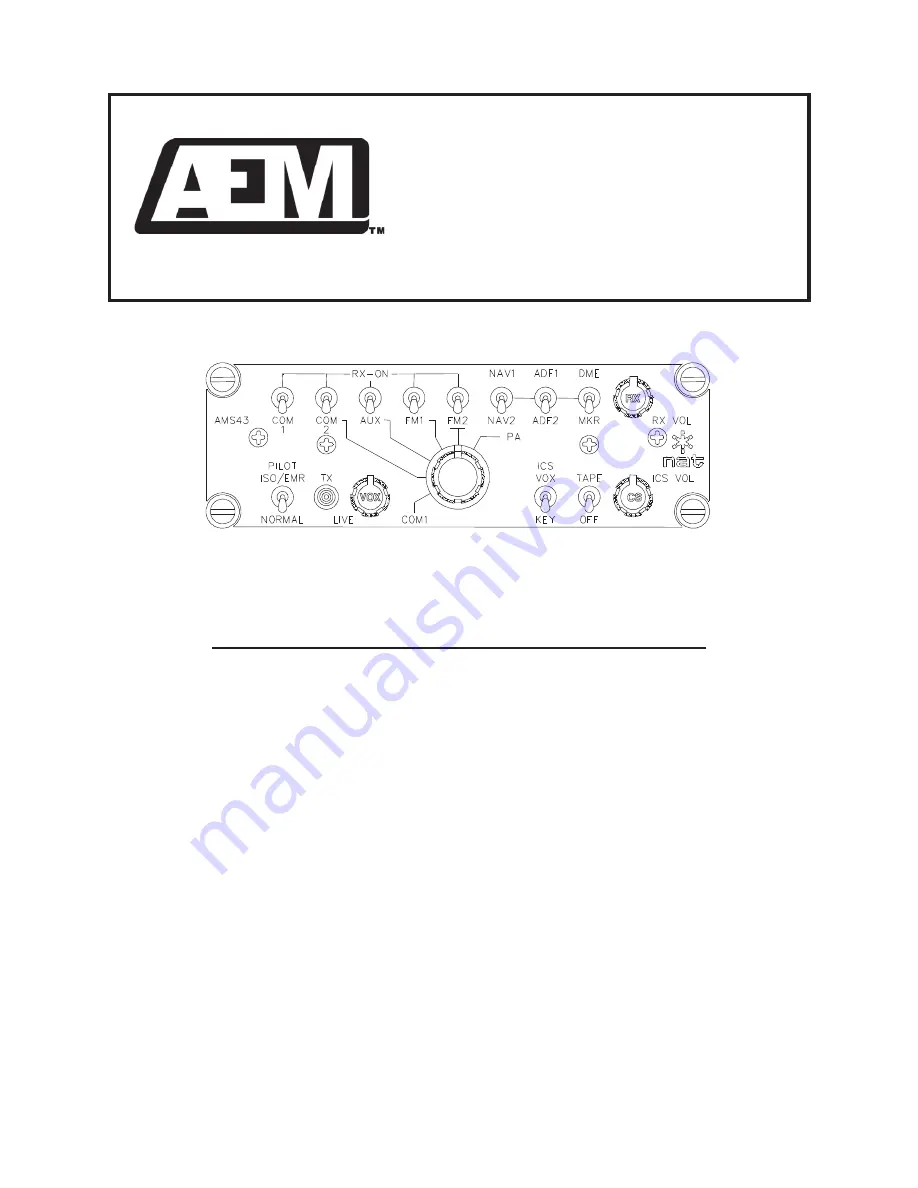 AEM SM59 AMS43 Скачать руководство пользователя страница 2