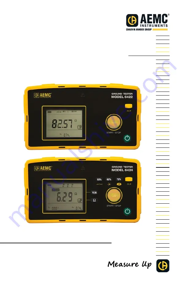 AEMC instruments 6422 Скачать руководство пользователя страница 1