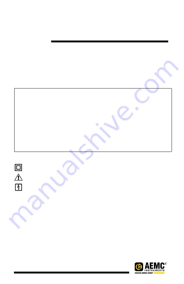 AEMC instruments SR759 User Manual Download Page 1