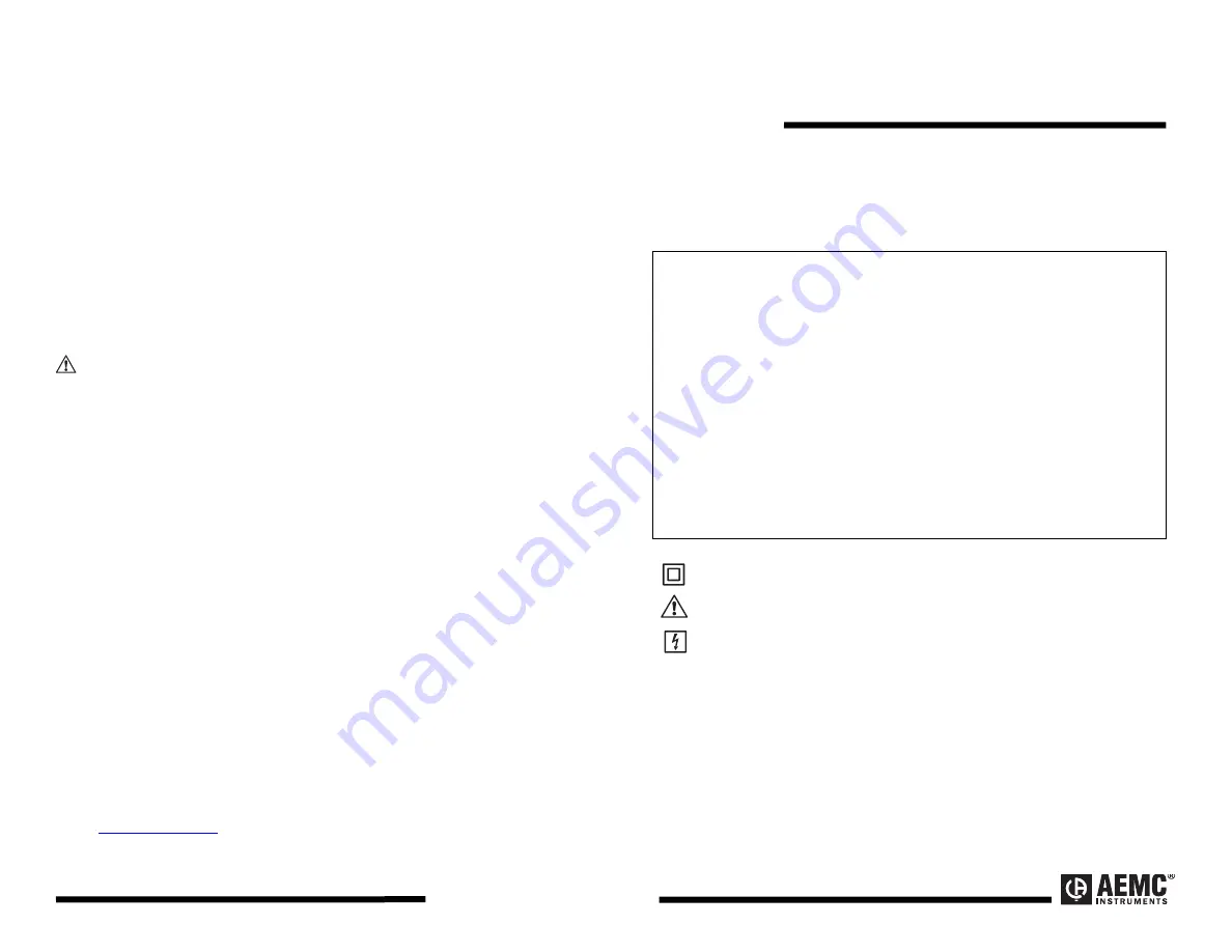 AEMC JM850A User Manual Download Page 1