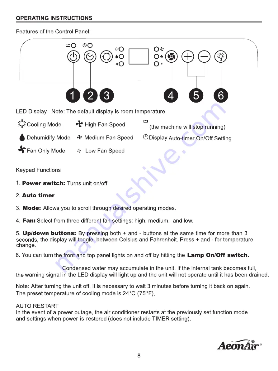 AeonAir 0625616 Manual Download Page 8