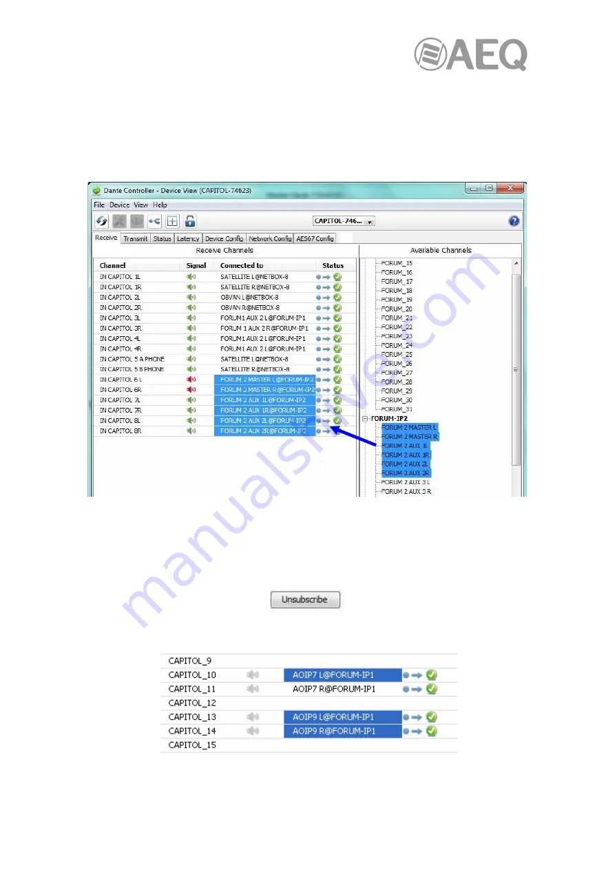 AEQ FORUM User Manual Download Page 64