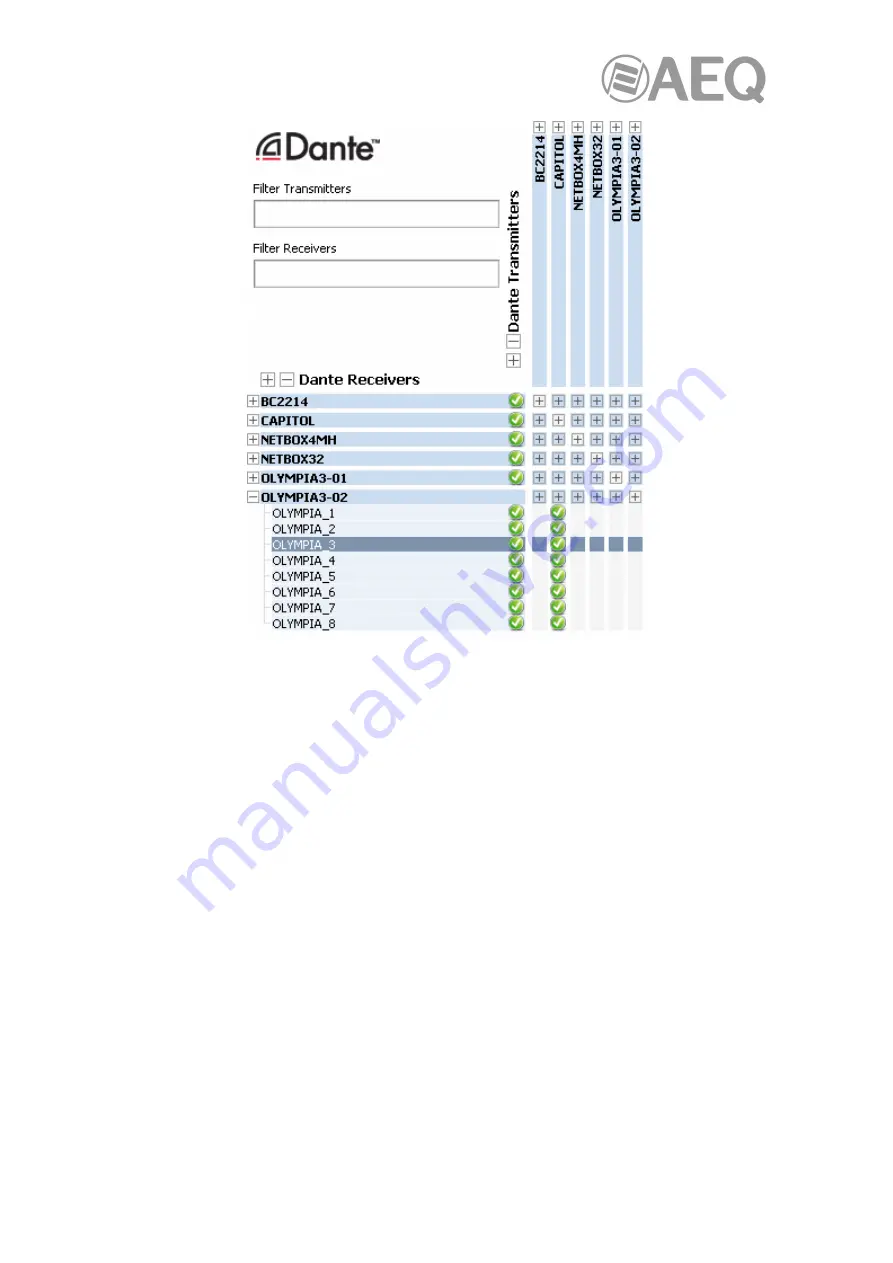 AEQ FORUM User Manual Download Page 134