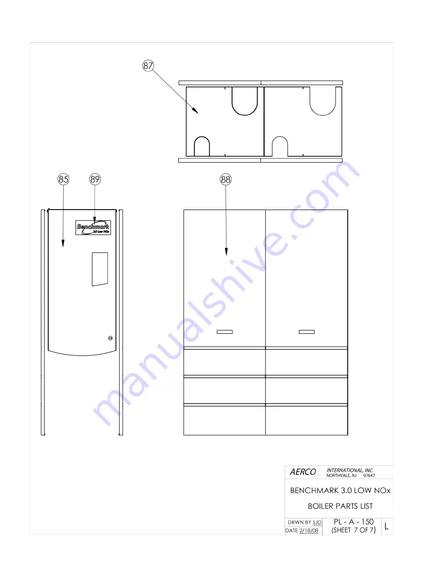 Aerco Benchmark 3.0LN Series Installation, Operation & Maintenance Instructions Manual Download Page 106