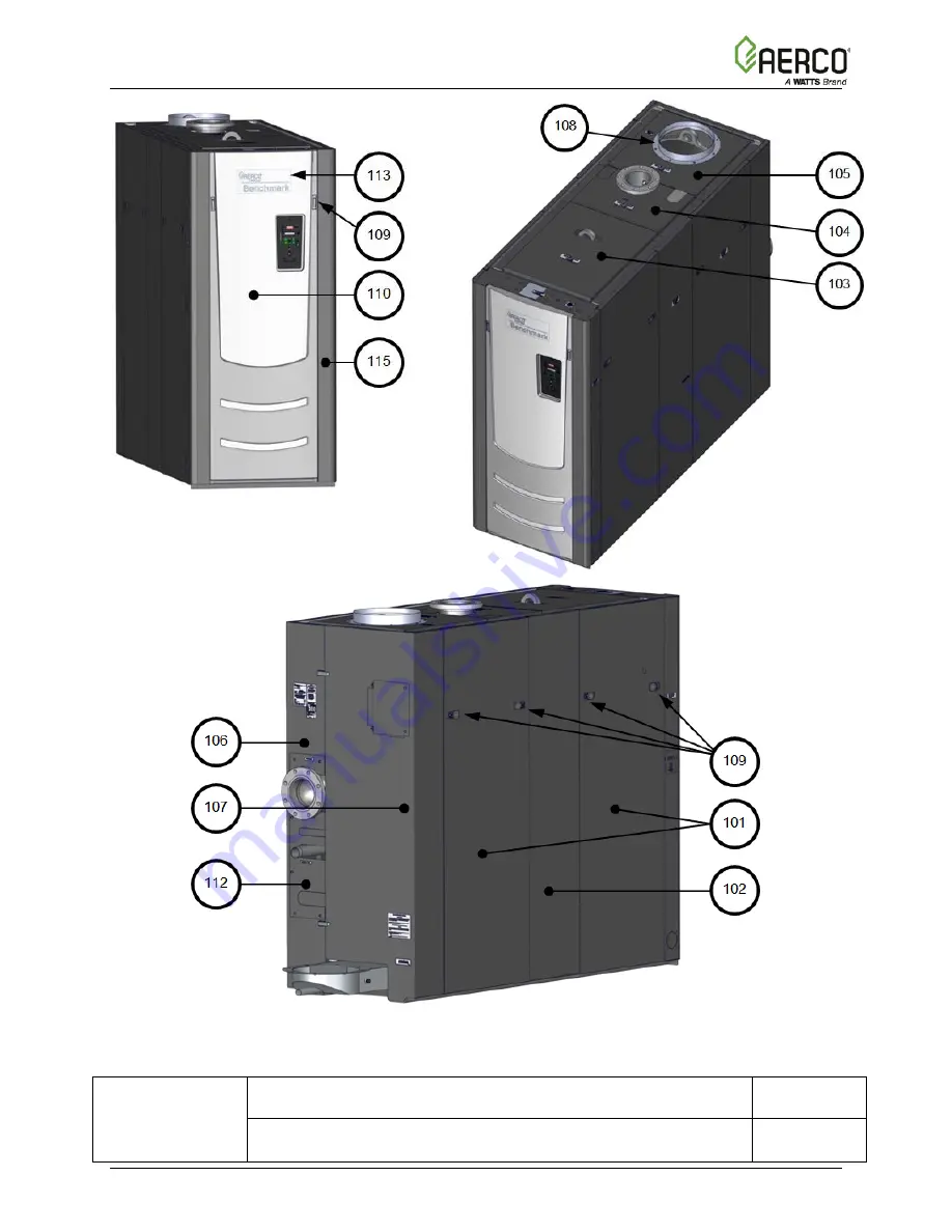 Aerco Benchmark BMK 5000 Operation, Service And Maintenance Manual Download Page 107