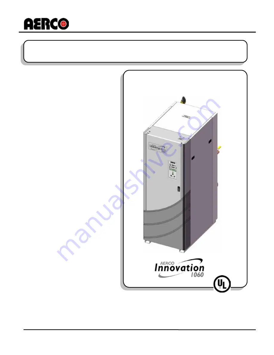 Aerco INNOVATION INN1060 User Manual Download Page 141