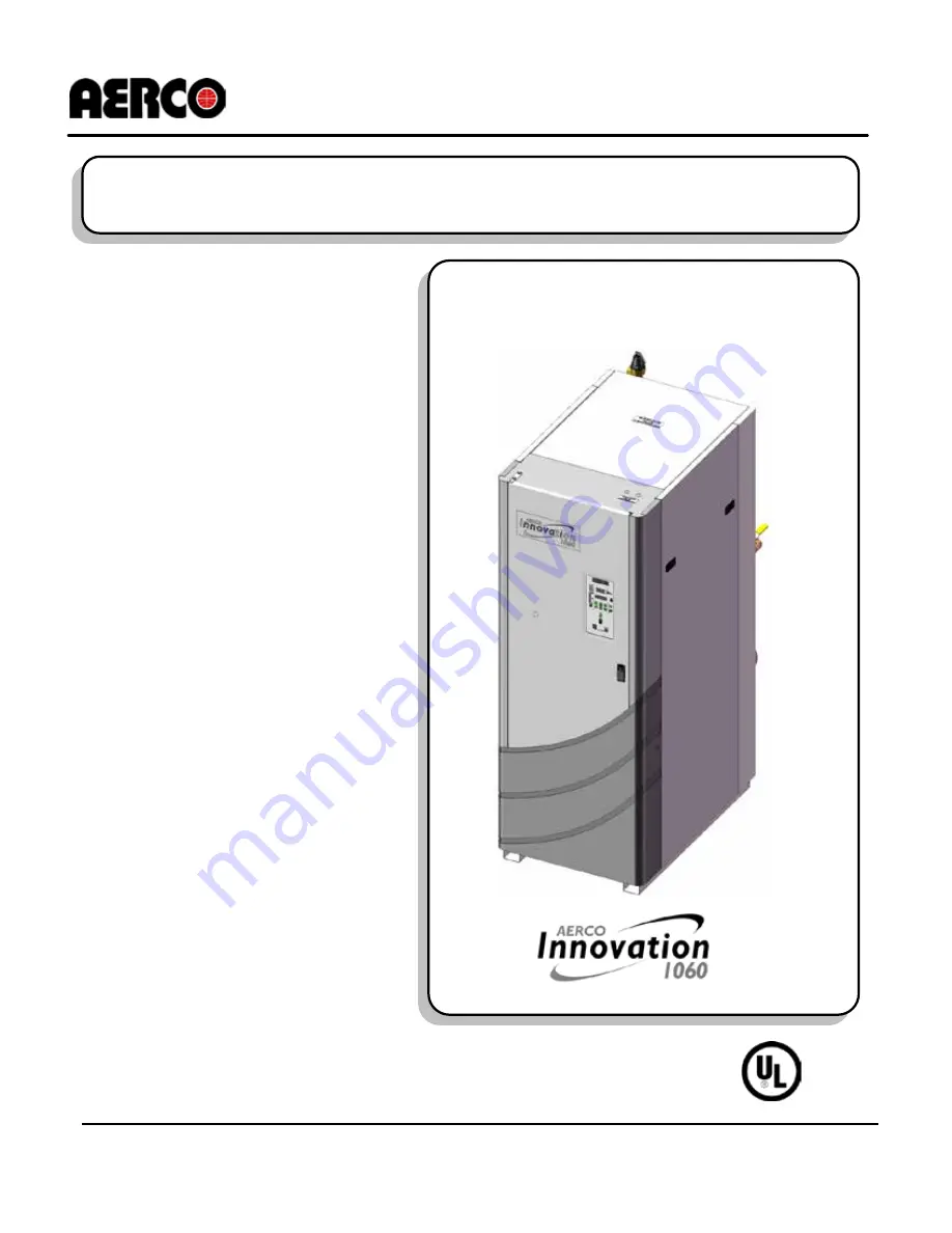 Aerco INNOVATION INN1060 User Manual Download Page 185