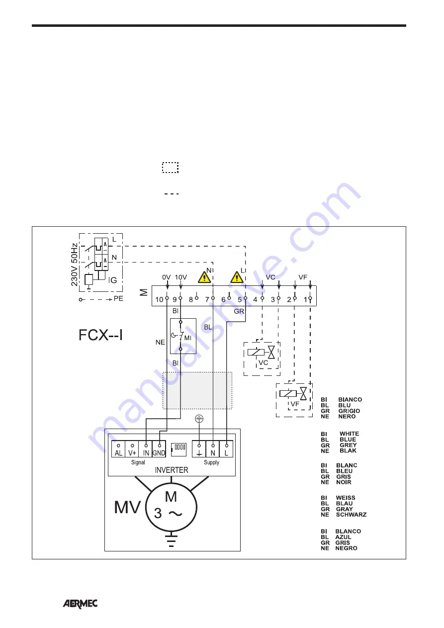 AERMEC FCXI 20 P Скачать руководство пользователя страница 48