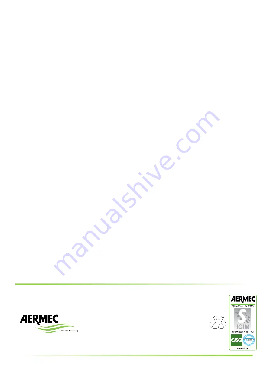 AERMEC NRL2000A Technical Manual Download Page 30