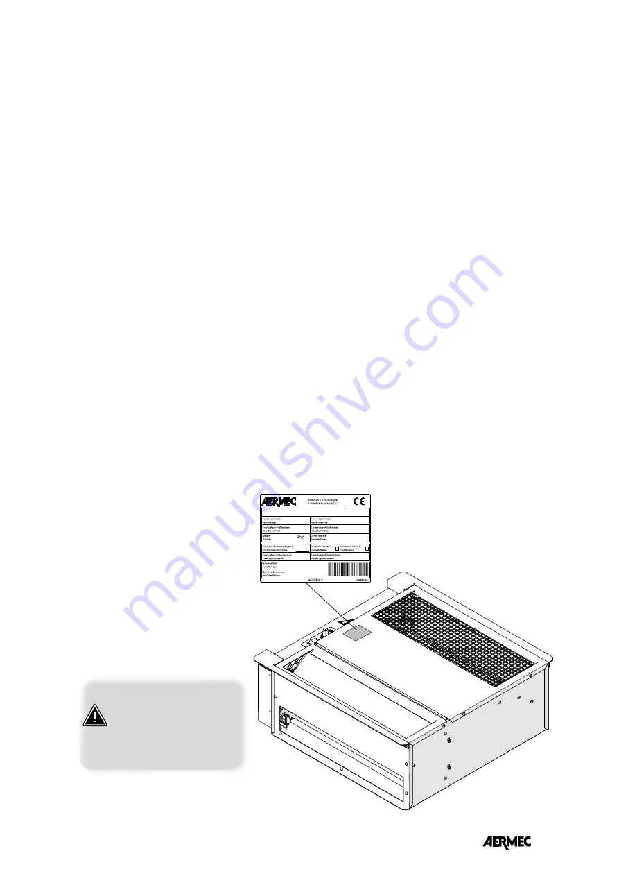 AERMEC UFB Series Use And Installation  Manual Download Page 5