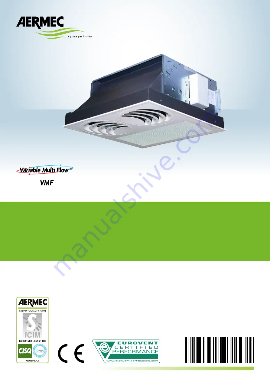 AERMEC VEC20I Use And Maintenance Manual Download Page 1