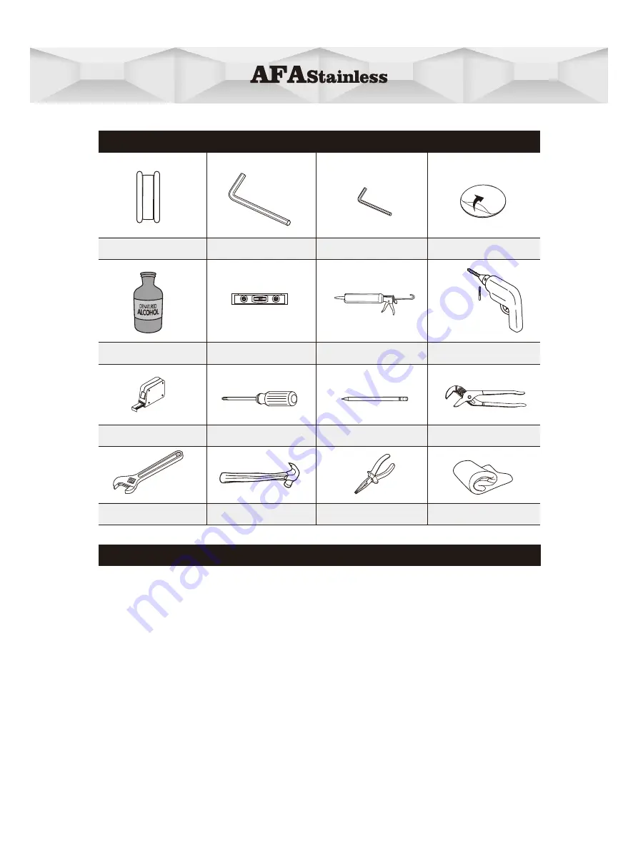 AFA STAINLESS AFLZ02 Owner'S Manual Download Page 6