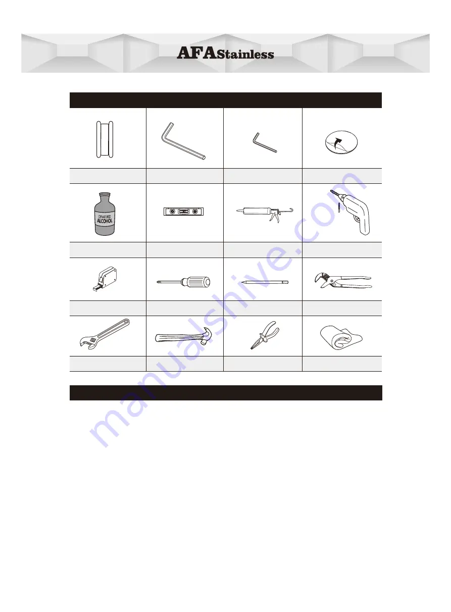 AFA STAINLESS AFLZ02 Скачать руководство пользователя страница 46