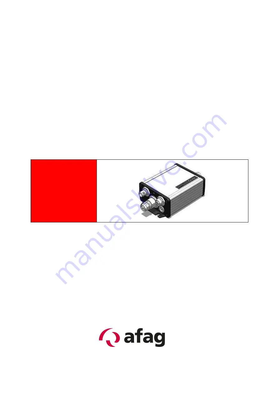 Afag SE-24 Operating Instructions Manual Download Page 1