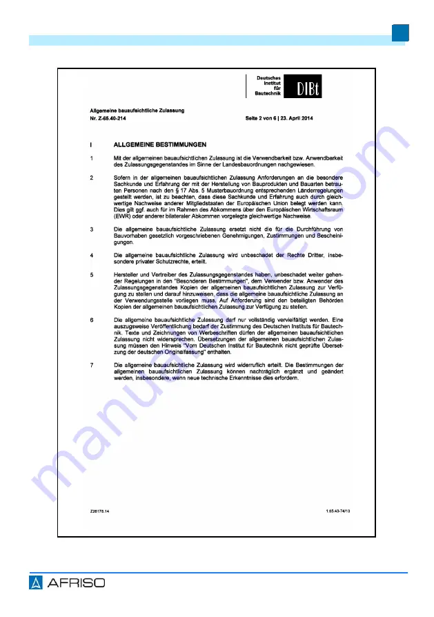 AFRISO OM 1 Operating Instructions Manual Download Page 39