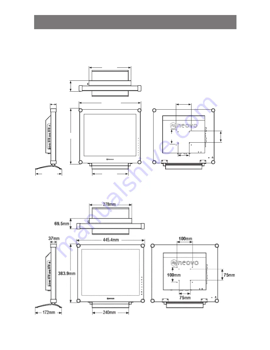 AG Neovo SX-17P Plus Скачать руководство пользователя страница 45