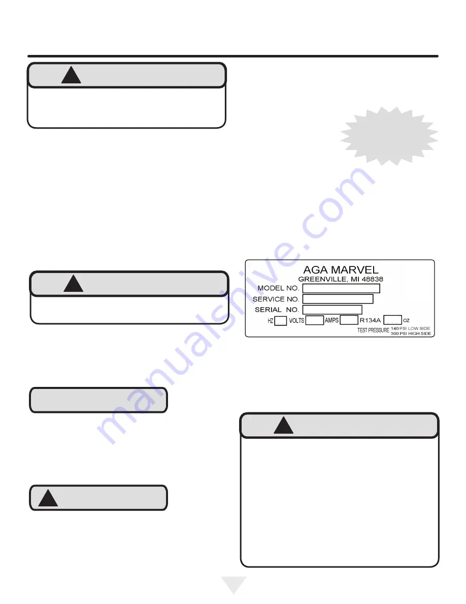 AGA marvel ML15WSG Installation, Operation And Maintenance Instructions Download Page 41