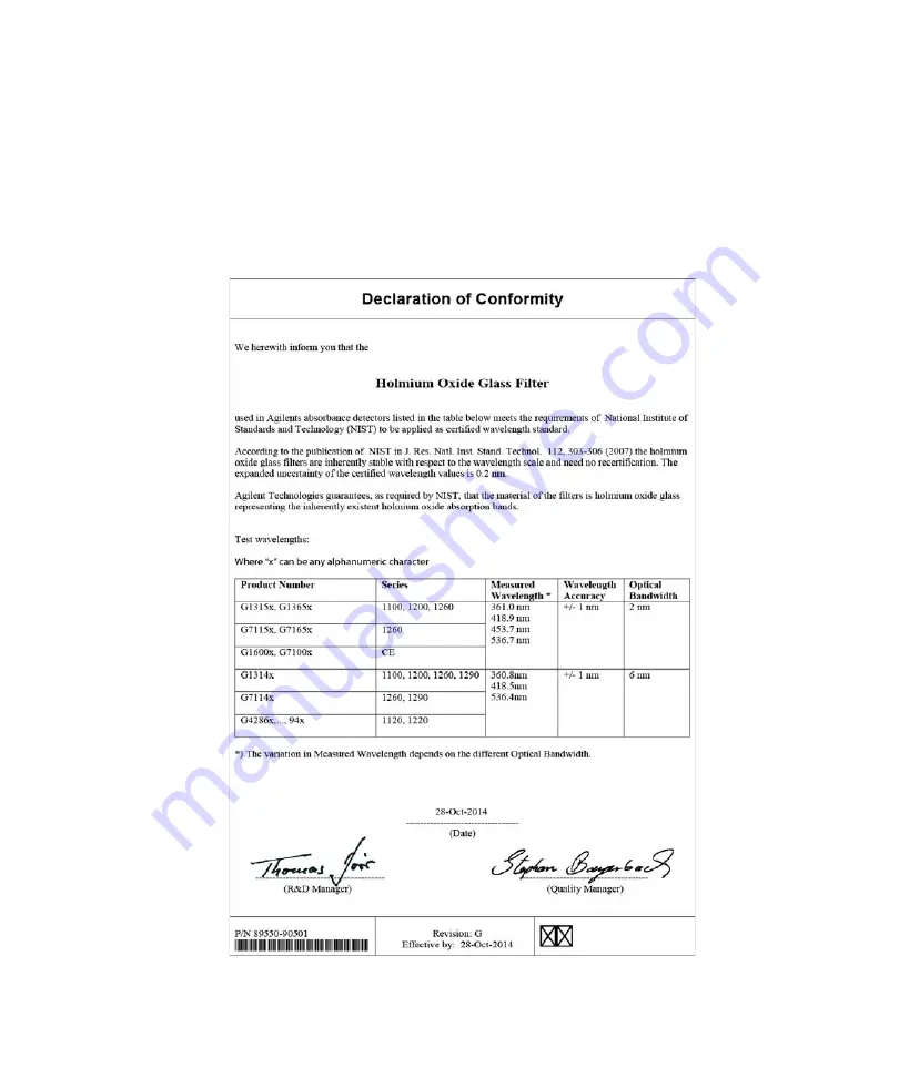 Agilent Technologies 1260 Infinity G1315C Скачать руководство пользователя страница 301